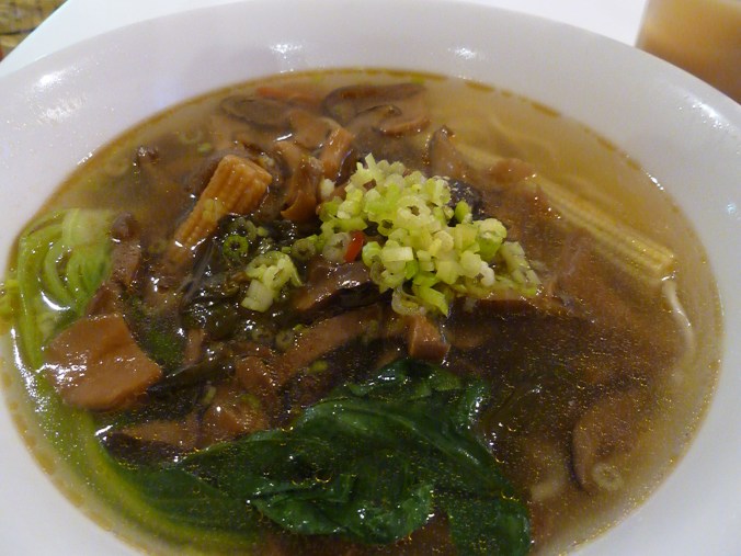 Vegetable & Mushroom Noodle Soup 